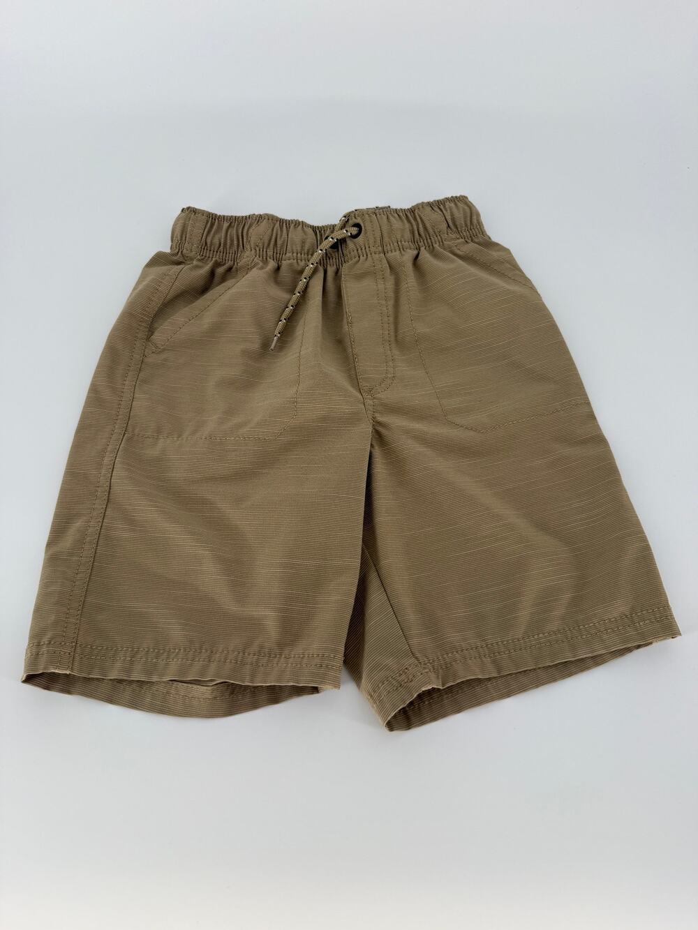 Jumping Beans Boys Performance Shorts Size 8 Khaki Stretch Elastic Waist Pull On